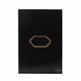Conjunto Campainha Cigarra (SOM) 4x2 - Novara Preto Brilhante Gold